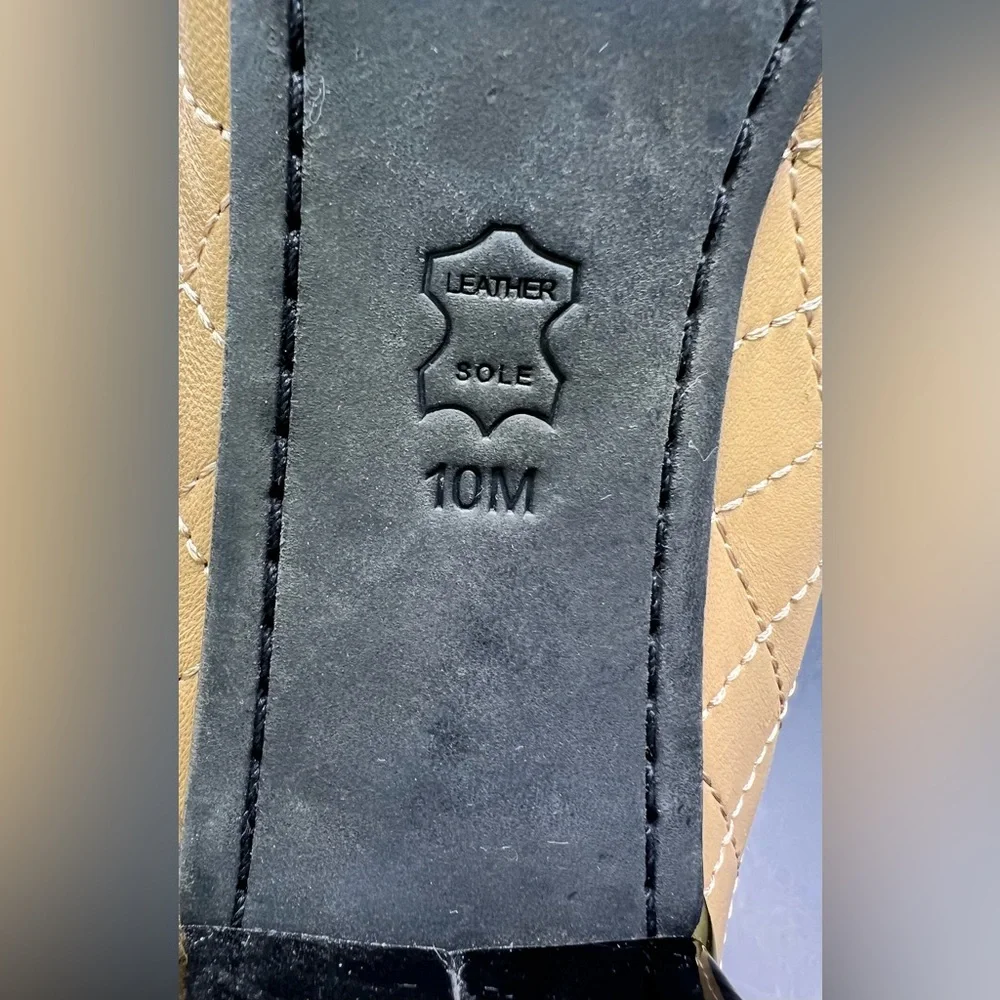 Tory Burch Black and Tan‎ Heels, Pre-Owned, Size: 10M